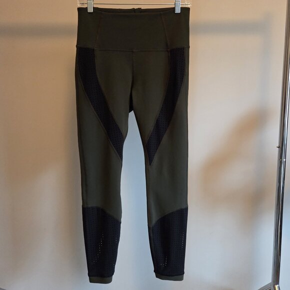 Lululemon Paddle Times Tights Leggings in Dark Olive Black - Picture 3 of 11